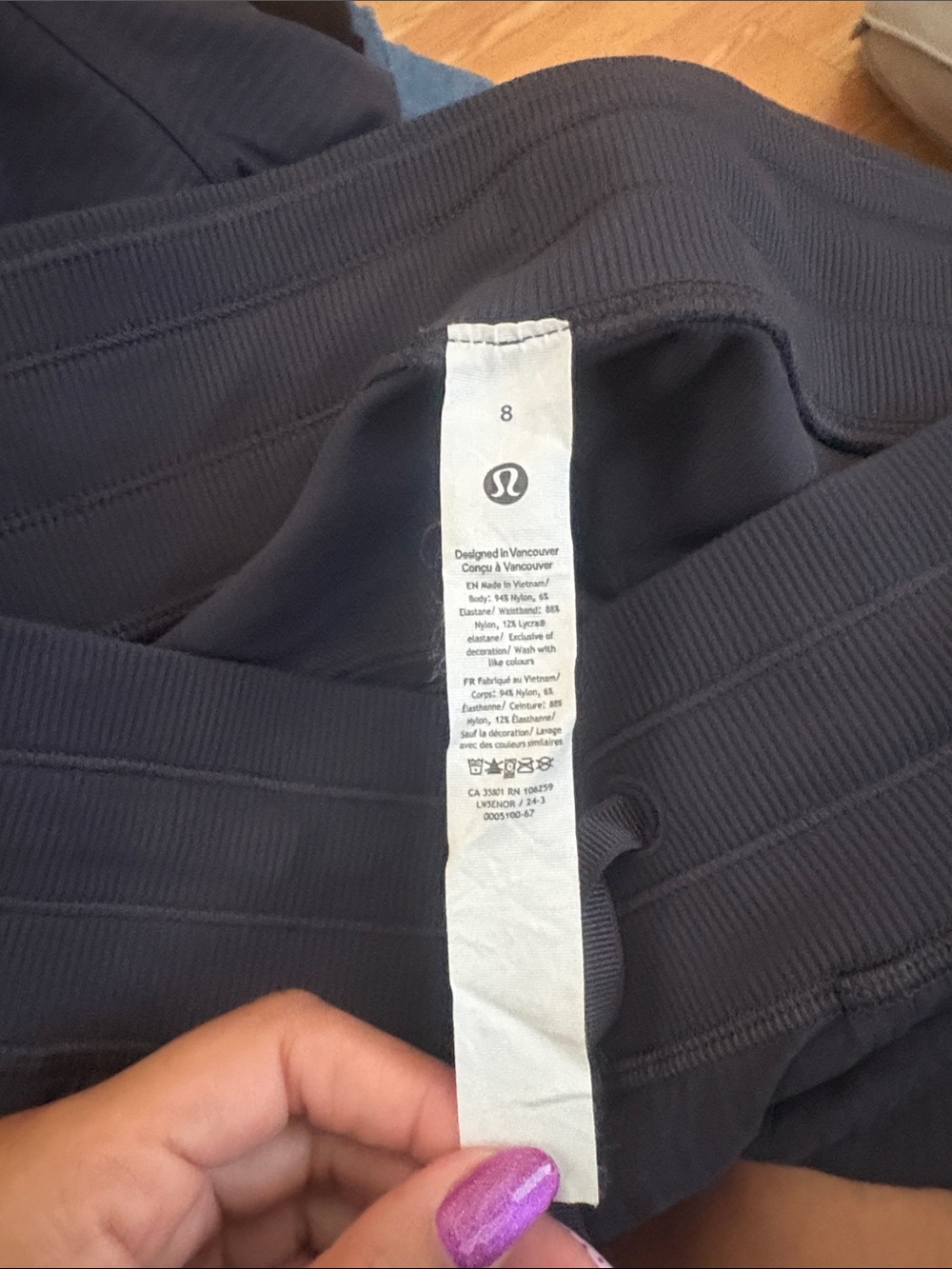 Lululemon dance studio navy blue